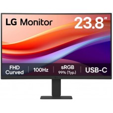 Монітор LG 23.8" 24U421A-B HDMI, USB-C, Audio, VA, 100Hz, sRGB 99%, CURVED