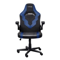 Крісло Trust GXT703B Riye, ПУ шкіра, Foldable Armrests, синій