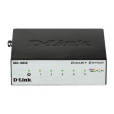 Коммутатор D-Link DGS-1005D 5xGE, Desktop металл, Неуправляемый