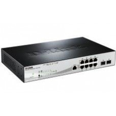 Комутатор D-Link DGS-1210-10P/ME 8x1GE PoE, 2xSFP(1G), Metro Ethernet