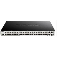 Комутатор D-Link DGS-1510-52XMP 48x1GE з РоЕ, 4xSFP+, L2+ SmartPro