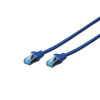 Патч-корд DIGITUS CAT 5e SF-UTP, 3м, AWG 26/7, Cu, PVC, синій