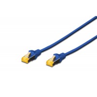 Патч-корд DIGITUS CAT 6a S-FTP, 3м, AWG 26/7, Cu, LSZH, синій