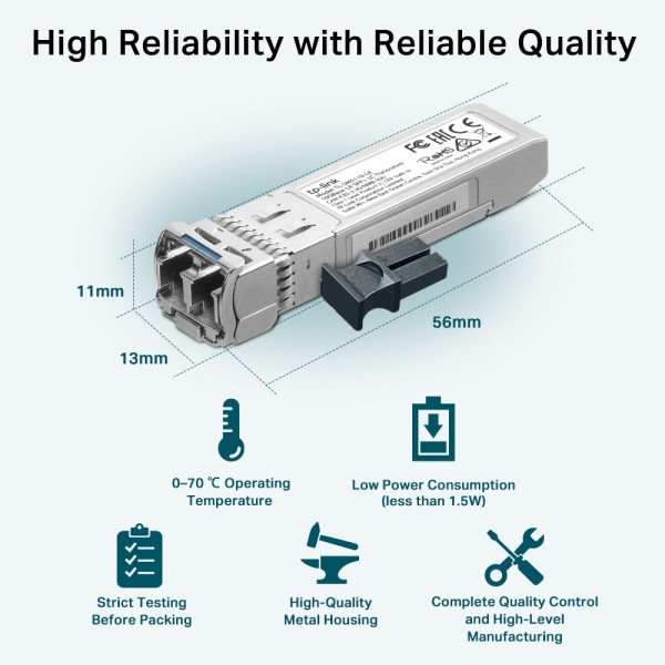 Модуль TP-LINK TL-SM5110-LR 10G SFP+ SM 10lkm LC