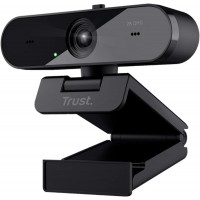 Вебкамера Trust Taxon ECO, 2K QHD, 30 fps, auto focus, OEM BOX, чорний