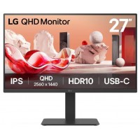 Монітор LG 27" 27BA65QB-B HDMI, 2xDP, USB-C, MM, IPS, 2560x1440, 100Hz, sRGB 98%, Pivot, HDR10