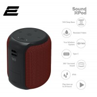 Портативна акустична система 2E SoundXPod 15Вт, BT 5.0, TWS, IPX6, Червоний