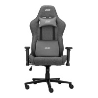 Крісло 2E GAMING BUSHIDO Lite, тканина, 2D-Armrests, сірий темний