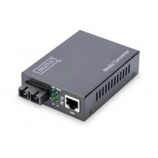 Медіаконвертор DIGITUS Gigabit, RJ45 / SM SC DX, 1310nm, 20km