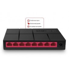 Коммутатор MERCUSYS MS108G, 8xGE, неуправляемый, настольный