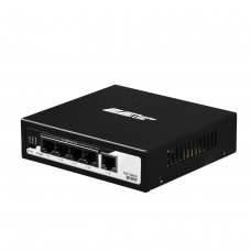 Комутатор 2E PowerLink SP401F 4xFE PoE+, 1xFE Uplink, 55Вт, некерований