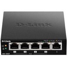 Коммутатор D-Link DGS-1005P 5xGE (4xPoE, 1xUplink), 60W