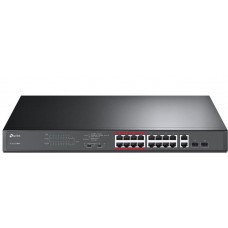 Комутатор TP-LINK TL-SL1218MP 16x1FE/PoE+ 192W 2xGE 2xcomboGE/SFP 19" 1U