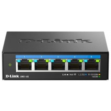 Комутатор D-Link DMS-105/E 5x2.5GE, Некерований