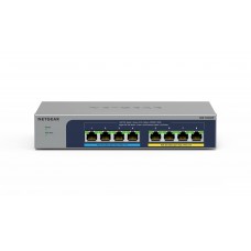 Комутатор NETGEAR MS108UP, 4x2,5GE PoE+, 4x2,5GE PoE++(60Вт/порт), 230Вт, некерований