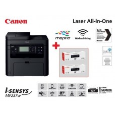 МФУ А4 ч/б Canon i-SENSYS MF237w c Wi-Fi (бандл с 2 картриджами)