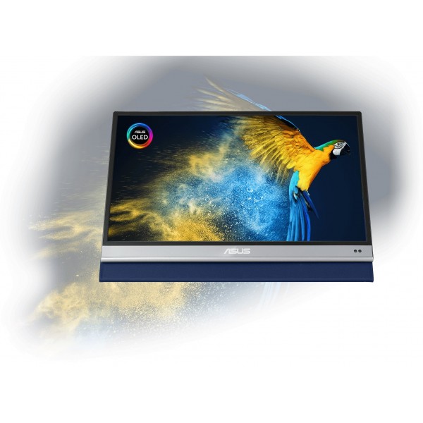 ASUS Монітор портативний 13.3" ZenScreen MQ13AH mHDMI, 2xUSB-C, OLED, 1ms, DCI-P3 100%, HDR10, Cover