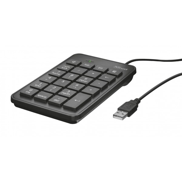 Клавиатура числовая Trust Xalas USB Numeric Keypad BLACK