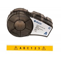 BRADY M21-375-595-YL, 9,3мм х 6,4м, черный на желтом, винил, лента для принтеров этикеток