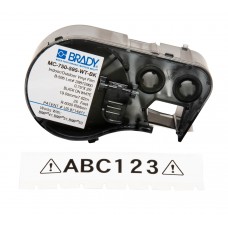 BRADY MC-750-595-WT-BK, 19,05мм х 7,62м, черный на белом, винил, лента для принтеров этикеток