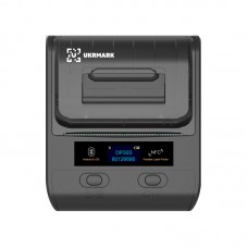 Портативний термопринтер UKRMARK DP30BK, USB/Bluetooth, рулони 20-80 мм, для чеків/етикеток, чорний. Друк на термопапері та полімерних етикетках