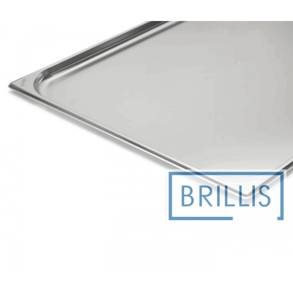 Гастроємність Brillis н/ж сталь GN 2/1-20 мм (650x530x20мм)