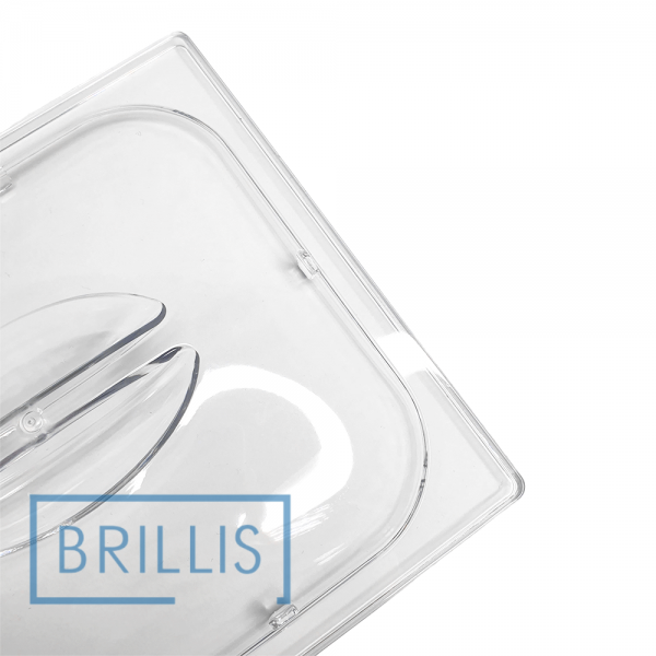 Кришка гастроємності BRILLIS з полікарбонату GN 1/6, прозора купольна